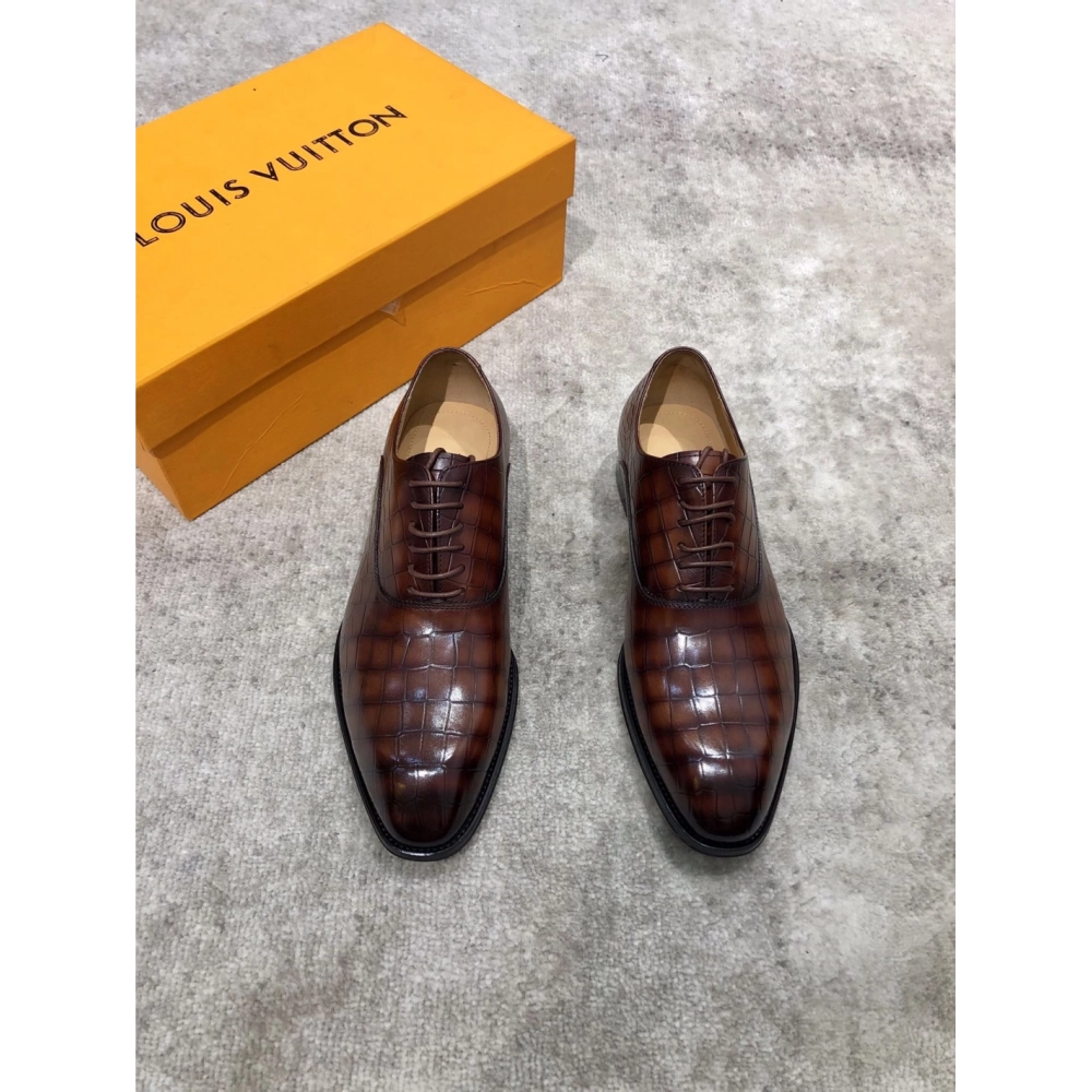 Louis Vuitton leather shoes 033,Louis Vuitton Leather Shoes,LOUIS VUITTON Sneakers,Business Shoes