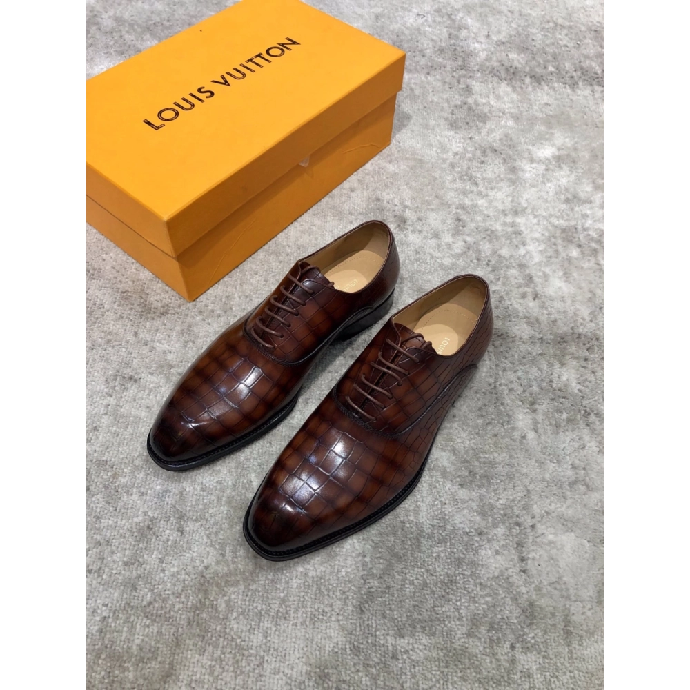 Louis Vuitton leather shoes 033,Louis Vuitton Leather Shoes,LOUIS VUITTON Sneakers,Business Shoes