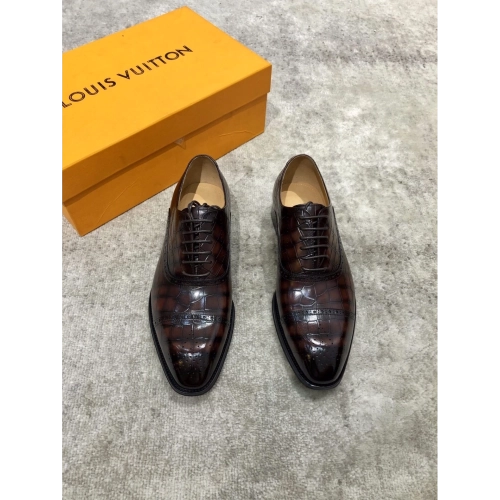 Louis Vuitton leather shoes 037,Louis Vuitton Leather Shoes,LOUIS VUITTON Sneakers,Business Shoes