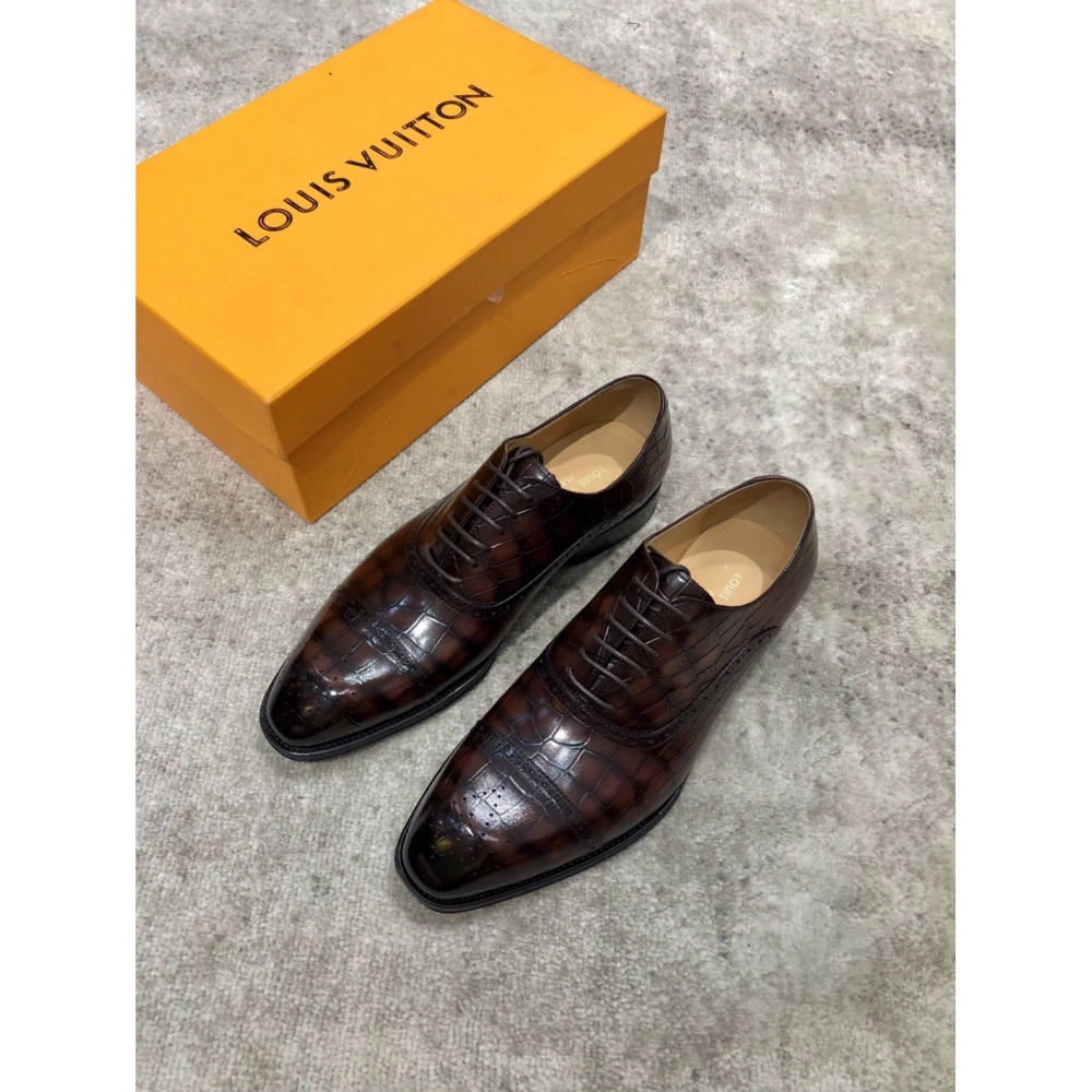 Louis Vuitton leather shoes 037,Louis Vuitton Leather Shoes,LOUIS VUITTON Sneakers,Business Shoes