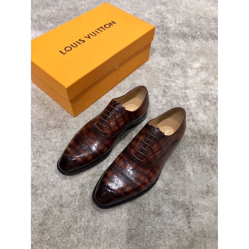 Louis Vuitton leather shoes 038,Louis Vuitton Leather Shoes,LOUIS VUITTON Sneakers,Business Shoes