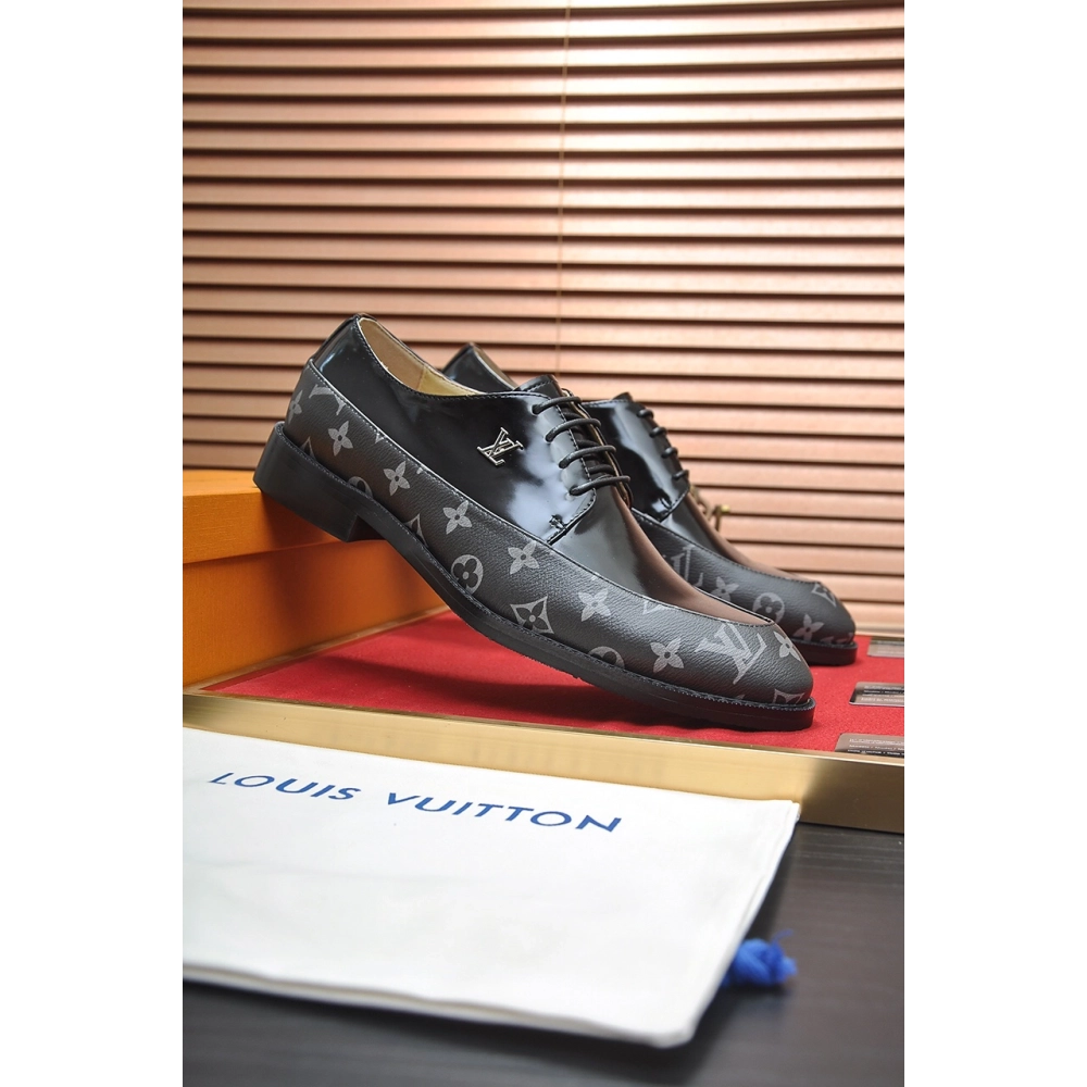 Louis Vuitton leather shoes 043,Louis Vuitton Leather Shoes,LOUIS VUITTON Sneakers,Business Shoes