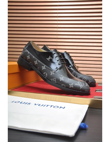 Louis Vuitton leather shoes 043,Louis Vuitton Leather Shoes,LOUIS VUITTON Sneakers,Business Shoes