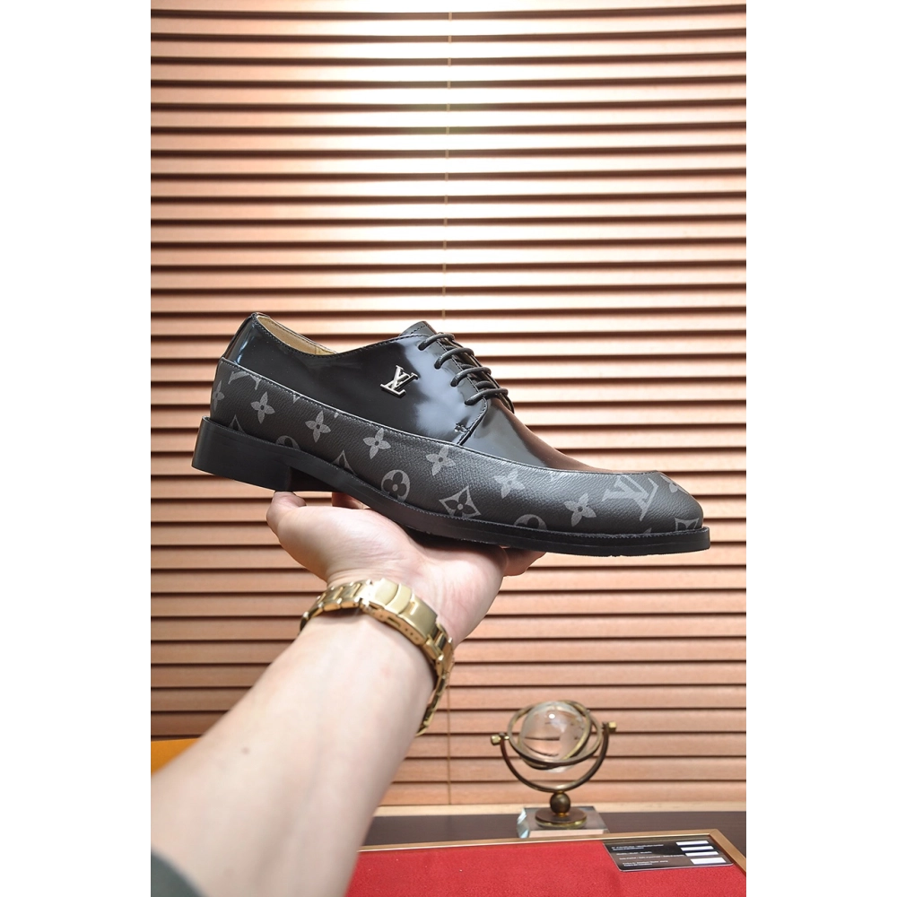 Louis Vuitton leather shoes 043,Louis Vuitton Leather Shoes,LOUIS VUITTON Sneakers,Business Shoes