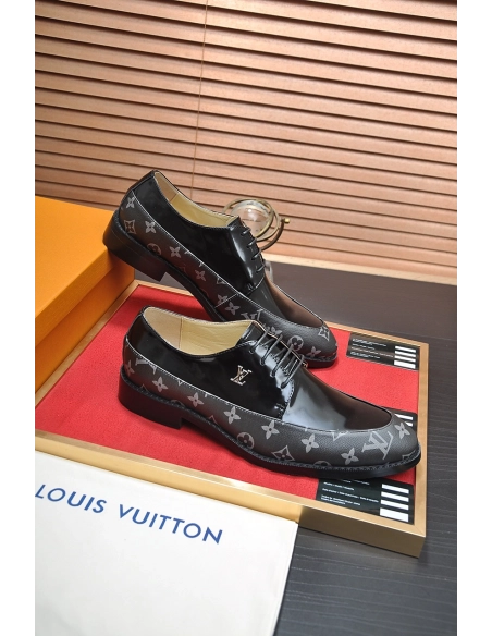 Louis Vuitton leather shoes 043,Louis Vuitton Leather Shoes,LOUIS VUITTON Sneakers,Business Shoes