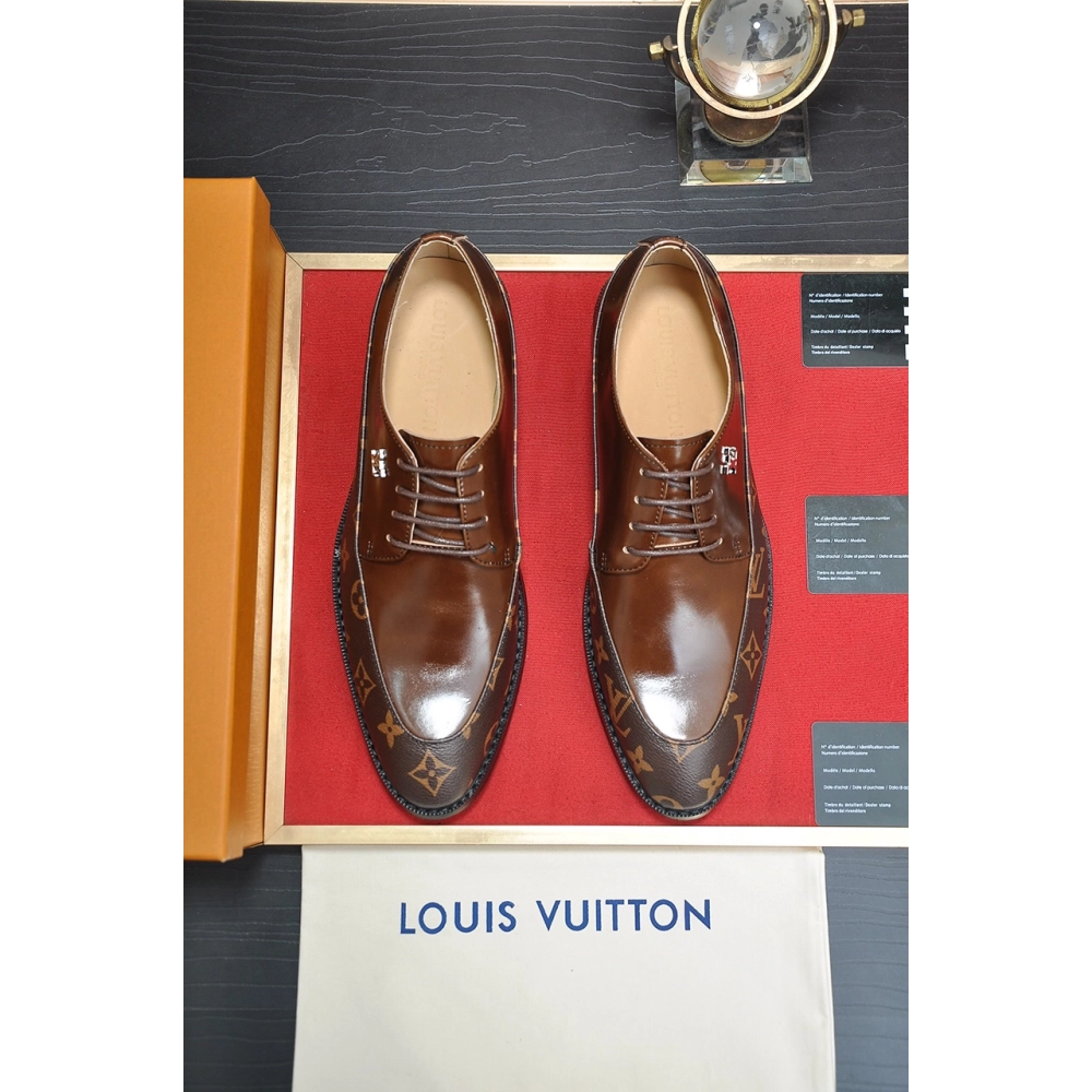 Louis Vuitton leather shoes 044,Louis Vuitton Leather Shoes,LOUIS VUITTON Sneakers,Business Shoes