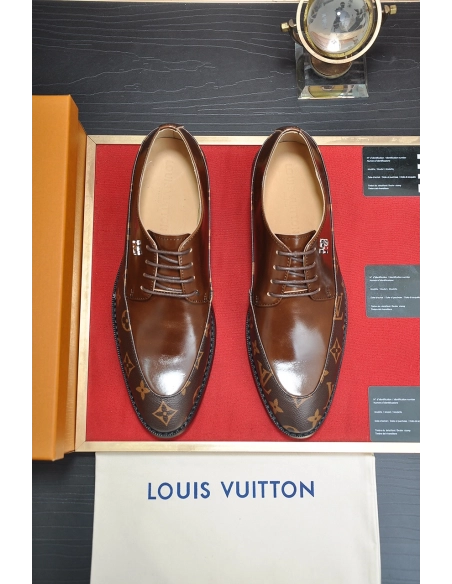 Louis Vuitton leather shoes 044,Louis Vuitton Leather Shoes,LOUIS VUITTON Sneakers,Business Shoes