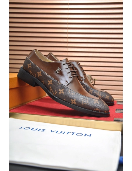 Louis Vuitton leather shoes 044,Louis Vuitton Leather Shoes,LOUIS VUITTON Sneakers,Business Shoes