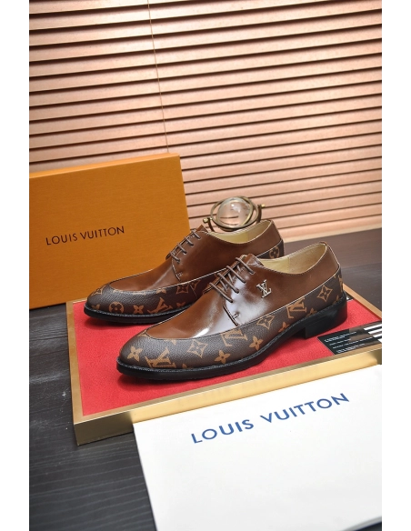 Louis Vuitton leather shoes 044,Louis Vuitton Leather Shoes,LOUIS VUITTON Sneakers,Business Shoes