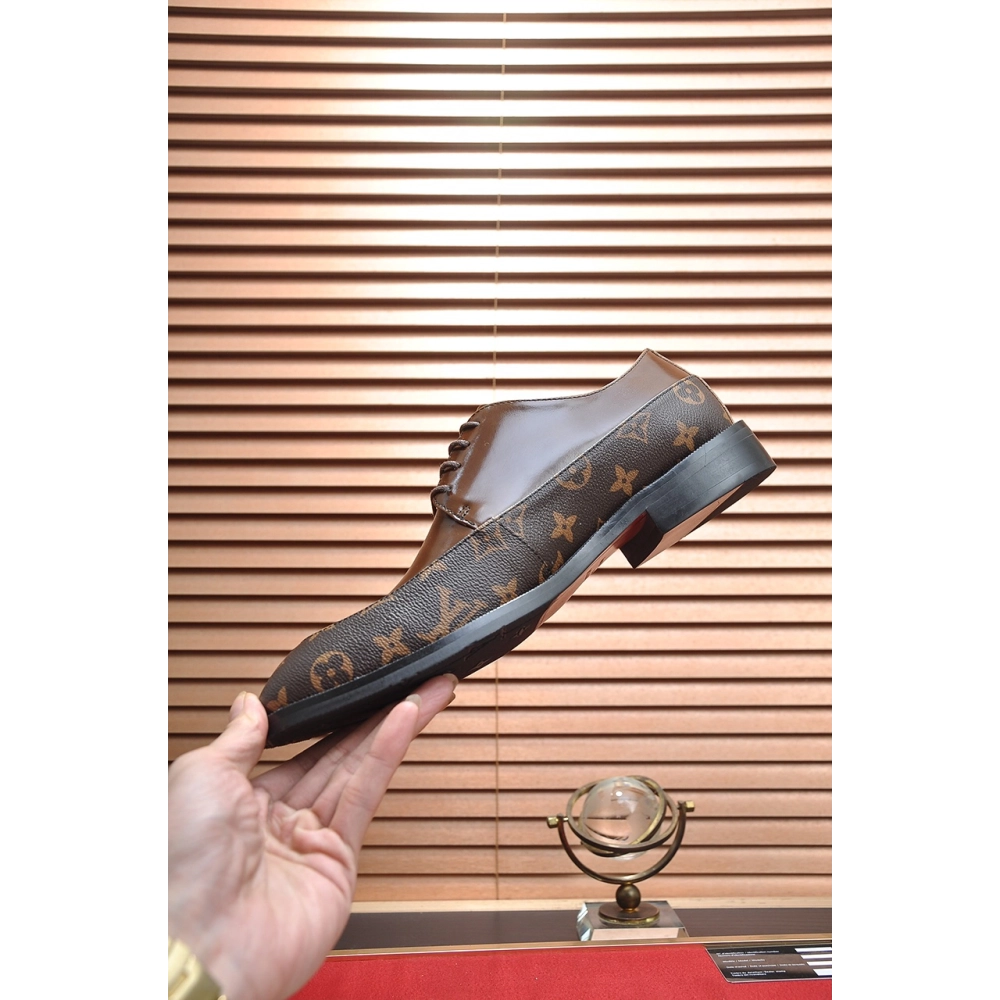 Louis Vuitton leather shoes 044,Louis Vuitton Leather Shoes,LOUIS VUITTON Sneakers,Business Shoes