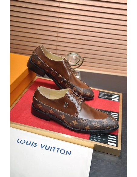 Louis Vuitton leather shoes 044,Louis Vuitton Leather Shoes,LOUIS VUITTON Sneakers,Business Shoes