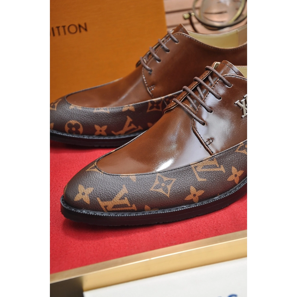 Louis Vuitton leather shoes 044,Louis Vuitton Leather Shoes,LOUIS VUITTON Sneakers,Business Shoes