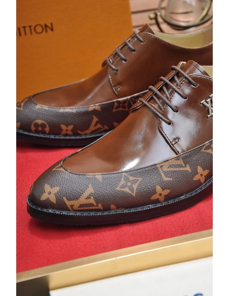 Louis Vuitton leather shoes 044,Louis Vuitton Leather Shoes,LOUIS VUITTON Sneakers,Business Shoes