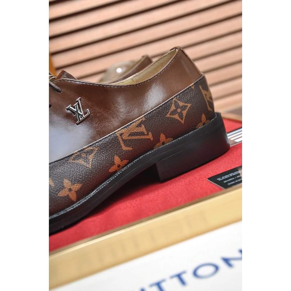 Louis Vuitton leather shoes 044,Louis Vuitton Leather Shoes,LOUIS VUITTON Sneakers,Business Shoes