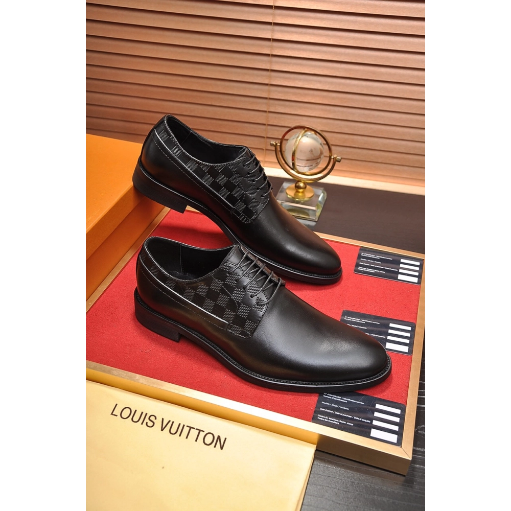 Louis Vuitton leather shoes 045,Louis Vuitton Leather Shoes,LOUIS VUITTON Sneakers,Business Shoes