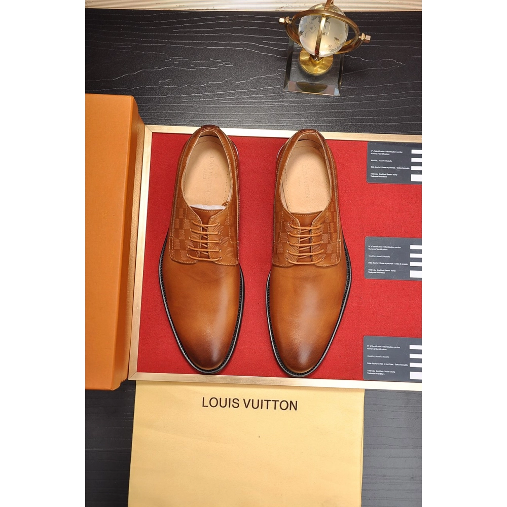 Louis Vuitton leather shoes 046,Louis Vuitton Leather Shoes,LOUIS VUITTON Sneakers,Business Shoes