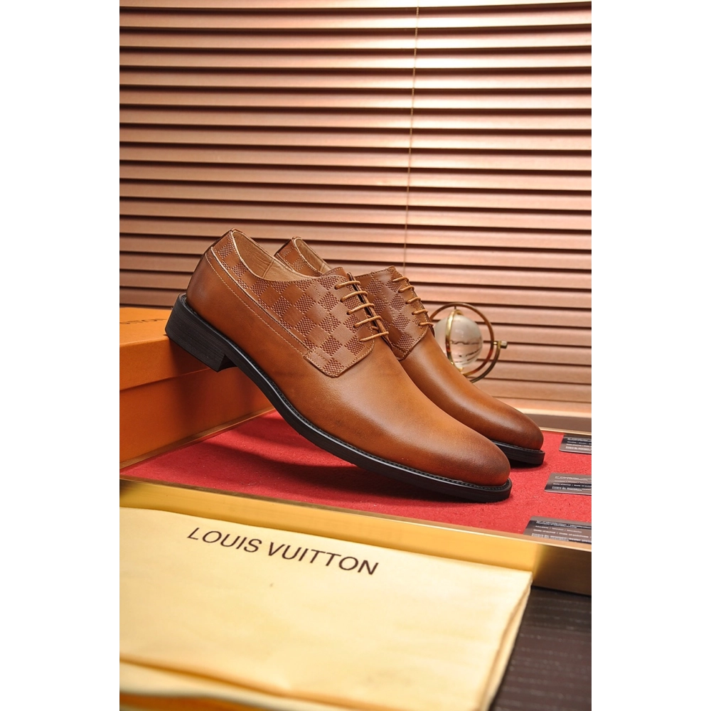 Louis Vuitton leather shoes 046,Louis Vuitton Leather Shoes,LOUIS VUITTON Sneakers,Business Shoes