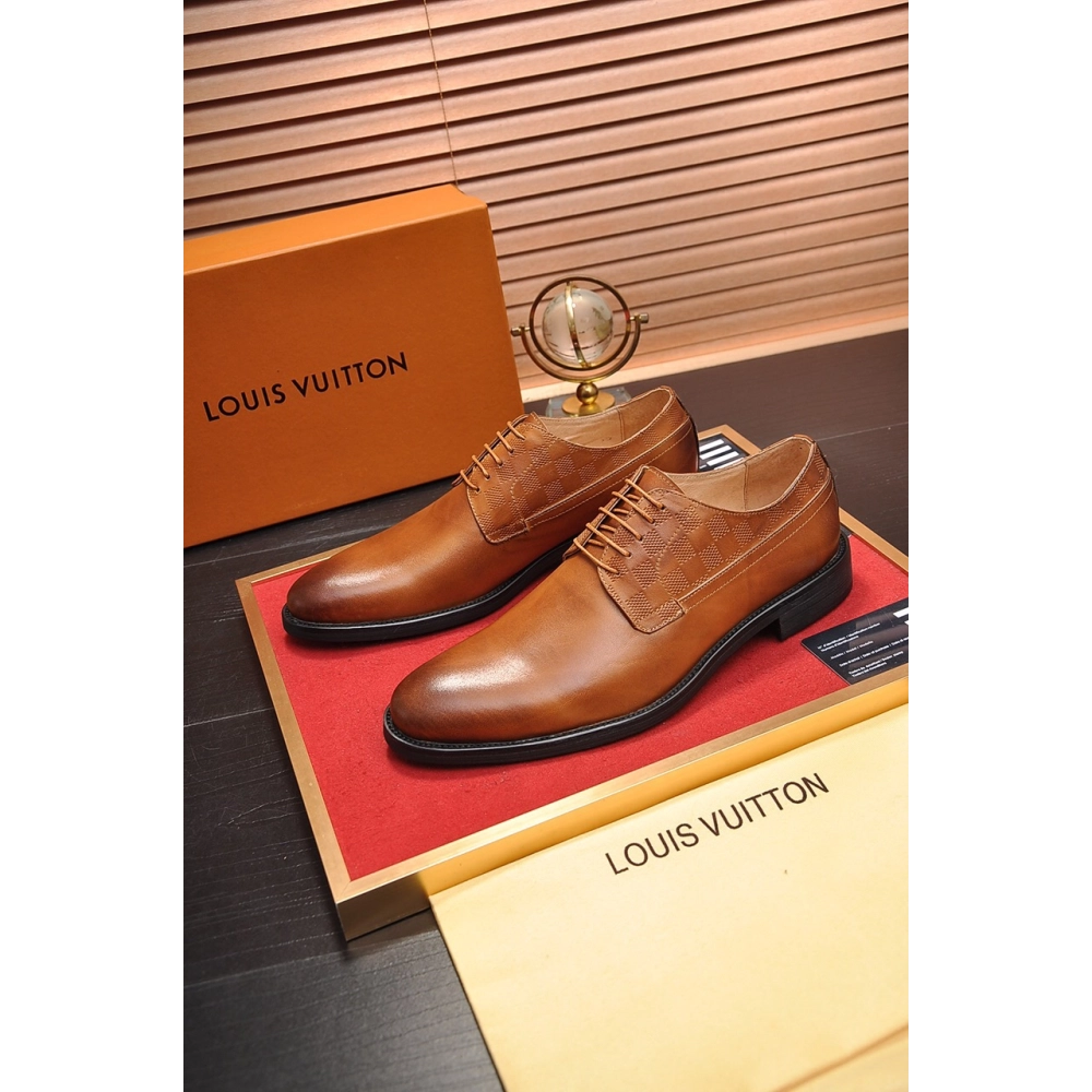 Louis Vuitton leather shoes 046,Louis Vuitton Leather Shoes,LOUIS VUITTON Sneakers,Business Shoes