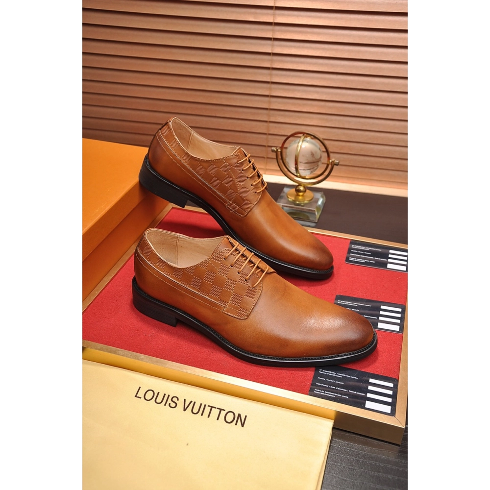 Louis Vuitton leather shoes 046,Louis Vuitton Leather Shoes,LOUIS VUITTON Sneakers,Business Shoes