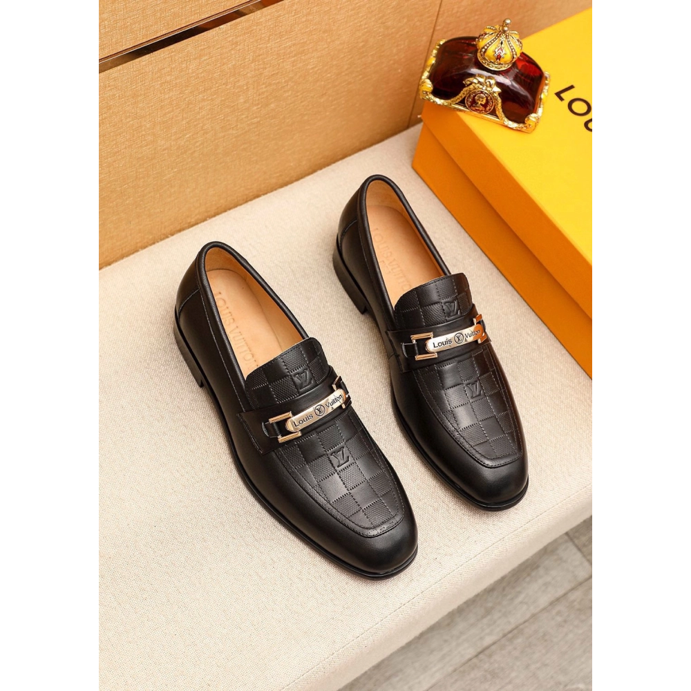 Louis Vuitton leather shoes 048,Louis Vuitton Leather Shoes,LOUIS VUITTON Sneakers,Business Shoes