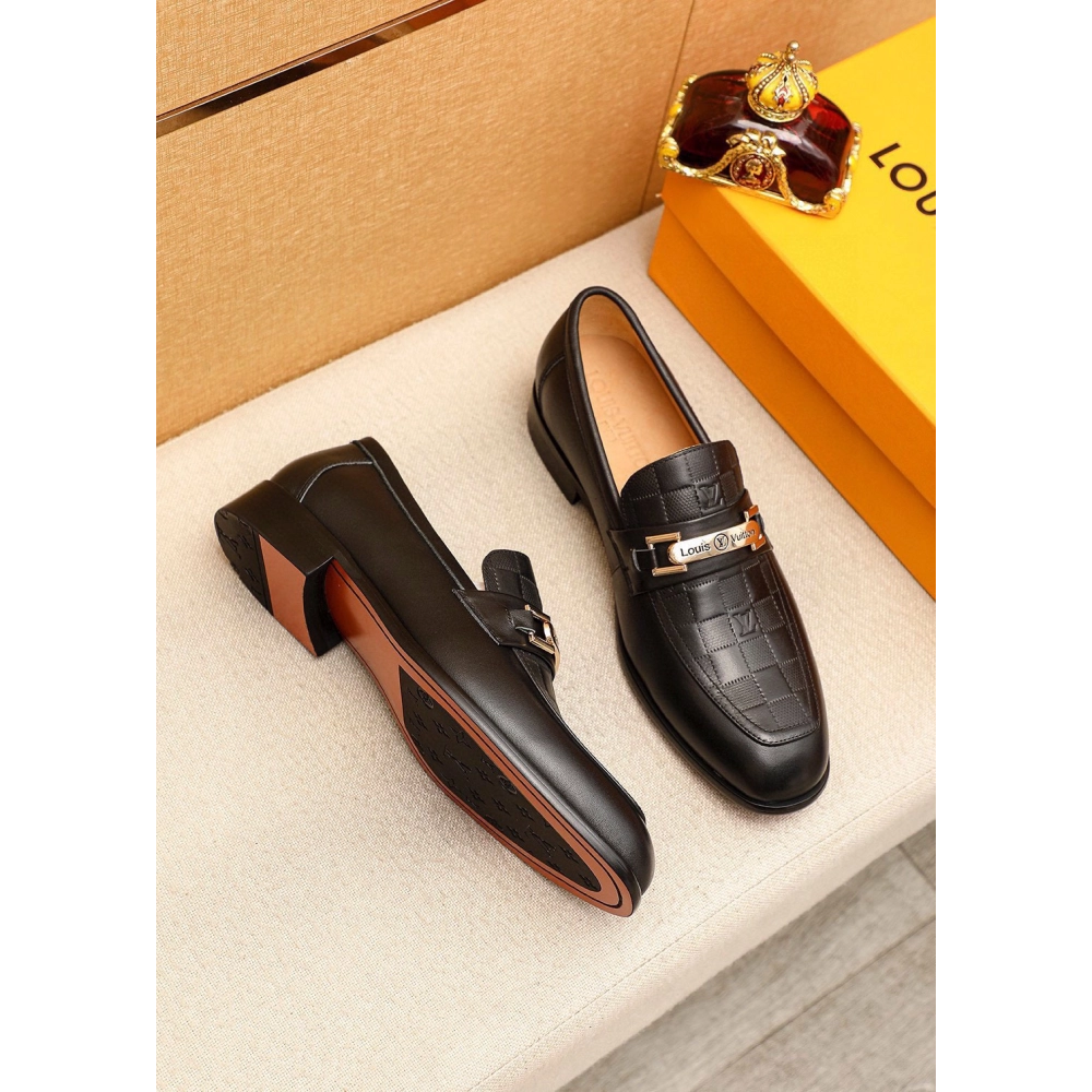 Louis Vuitton leather shoes 048,Louis Vuitton Leather Shoes,LOUIS VUITTON Sneakers,Business Shoes