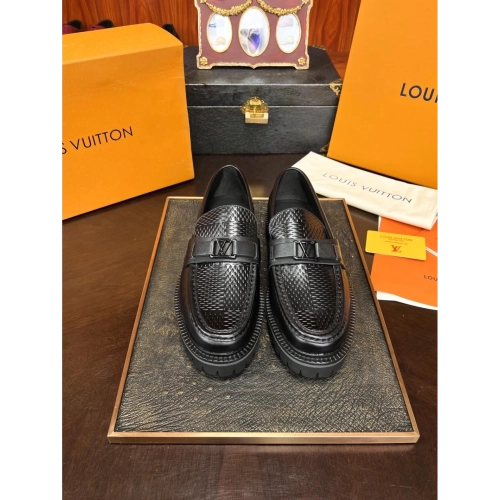 Louis Vuitton leather shoes 055,Louis Vuitton Leather Shoes,LOUIS VUITTON Sneakers,Business Shoes