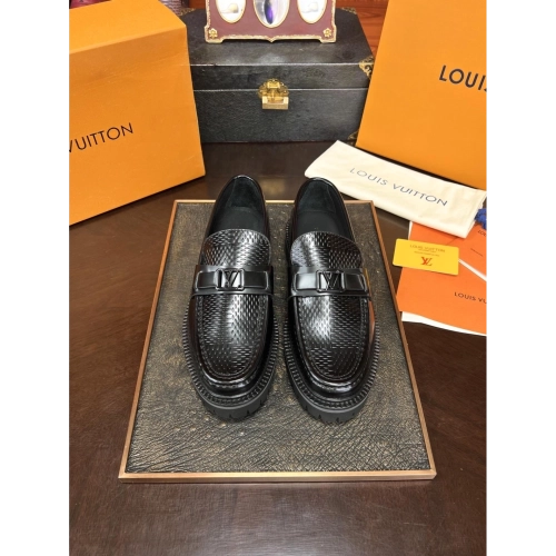 Louis Vuitton leather shoes 056,Louis Vuitton Leather Shoes,LOUIS VUITTON Sneakers,Business Shoes