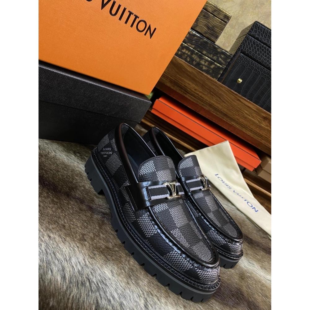 Louis Vuitton leather shoes 068,Louis Vuitton Leather Shoes,LOUIS VUITTON Sneakers,Business Shoes