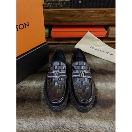 Louis Vuitton leather shoes 069,Louis Vuitton Leather Shoes,LOUIS VUITTON Sneakers,Business Shoes