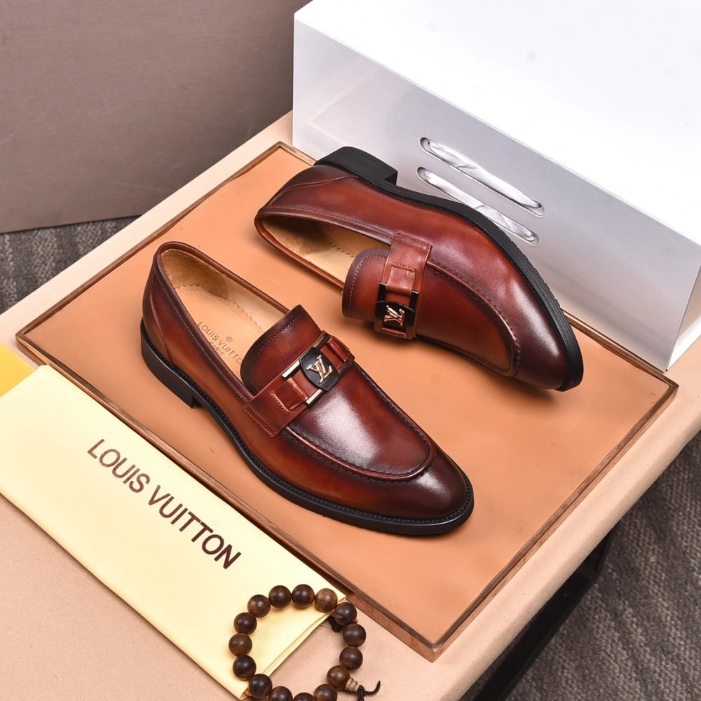 Louis Vuitton leather shoes 074,Louis Vuitton Leather Shoes,LOUIS VUITTON Sneakers,Business Shoes