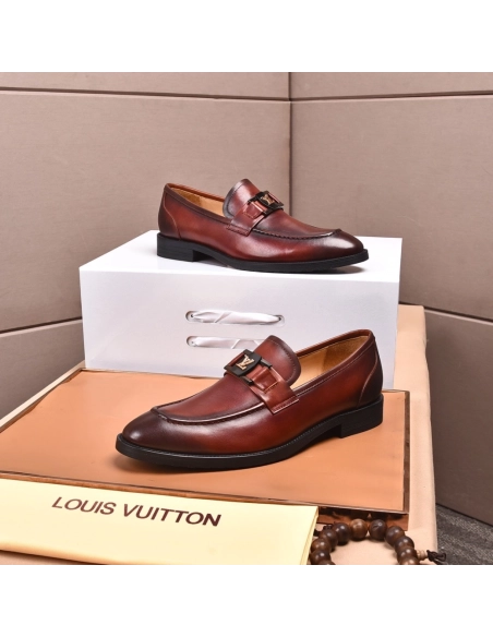Louis Vuitton leather shoes 074,Louis Vuitton Leather Shoes,LOUIS VUITTON Sneakers,Business Shoes