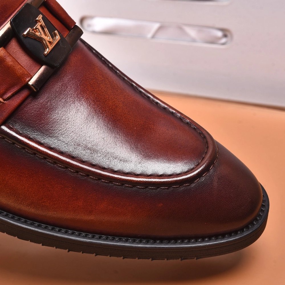 Louis Vuitton leather shoes 074,Louis Vuitton Leather Shoes,LOUIS VUITTON Sneakers,Business Shoes