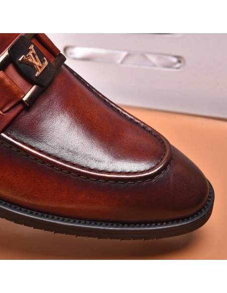 Louis Vuitton leather shoes 074,Louis Vuitton Leather Shoes,LOUIS VUITTON Sneakers,Business Shoes