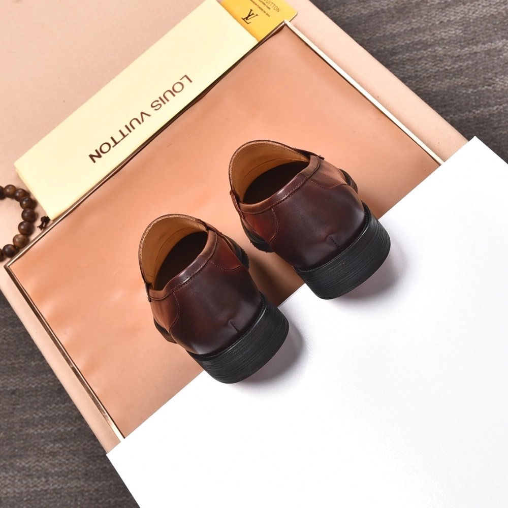 Louis Vuitton leather shoes 074,Louis Vuitton Leather Shoes,LOUIS VUITTON Sneakers,Business Shoes