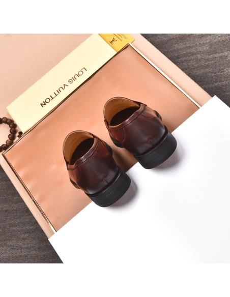 Louis Vuitton leather shoes 074,Louis Vuitton Leather Shoes,LOUIS VUITTON Sneakers,Business Shoes