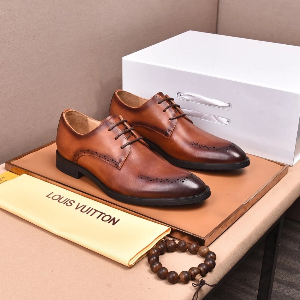 Louis Vuitton leather shoes 075,Louis Vuitton Leather Shoes,LOUIS VUITTON Sneakers,Business Shoes