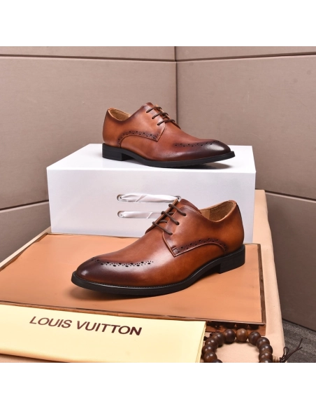 Louis Vuitton leather shoes 075,Louis Vuitton Leather Shoes,LOUIS VUITTON Sneakers,Business Shoes