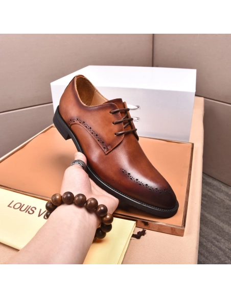 Louis Vuitton leather shoes 075,Louis Vuitton Leather Shoes,LOUIS VUITTON Sneakers,Business Shoes