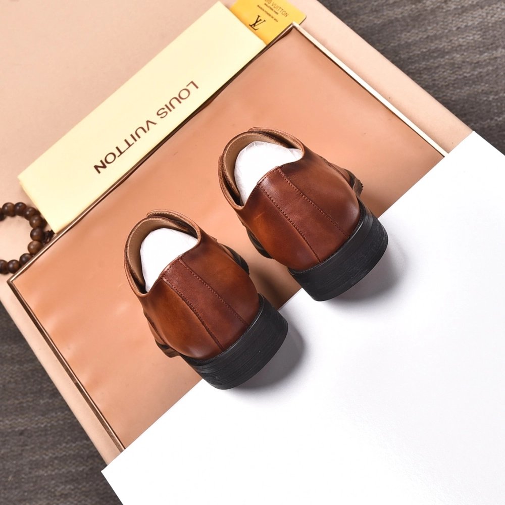 Louis Vuitton leather shoes 075,Louis Vuitton Leather Shoes,LOUIS VUITTON Sneakers,Business Shoes