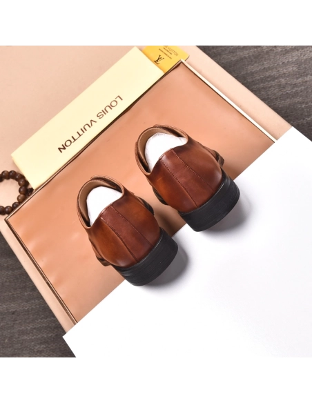 Louis Vuitton leather shoes 075,Louis Vuitton Leather Shoes,LOUIS VUITTON Sneakers,Business Shoes