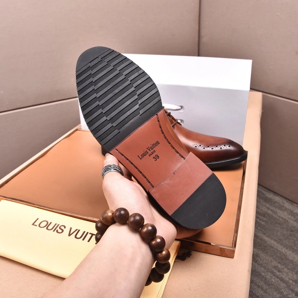 Louis Vuitton leather shoes 075,Louis Vuitton Leather Shoes,LOUIS VUITTON Sneakers,Business Shoes