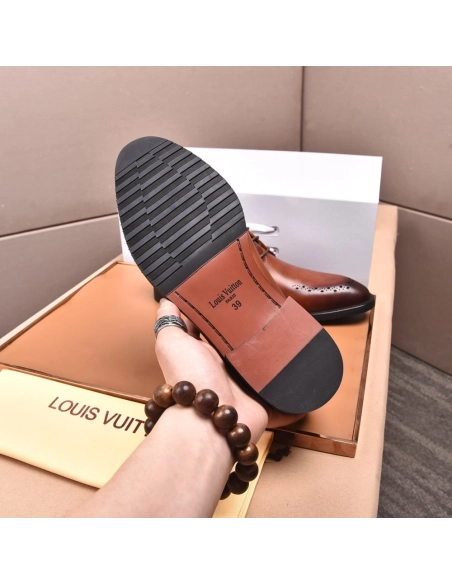 Louis Vuitton leather shoes 075,Louis Vuitton Leather Shoes,LOUIS VUITTON Sneakers,Business Shoes