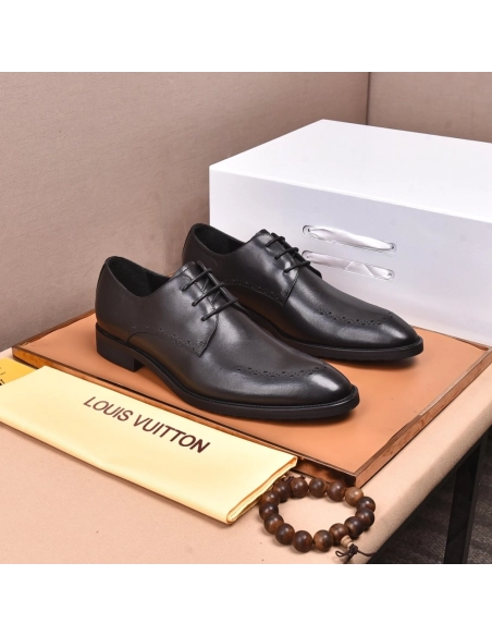 Louis Vuitton leather shoes 076,Louis Vuitton Leather Shoes,LOUIS VUITTON Sneakers,Business Shoes