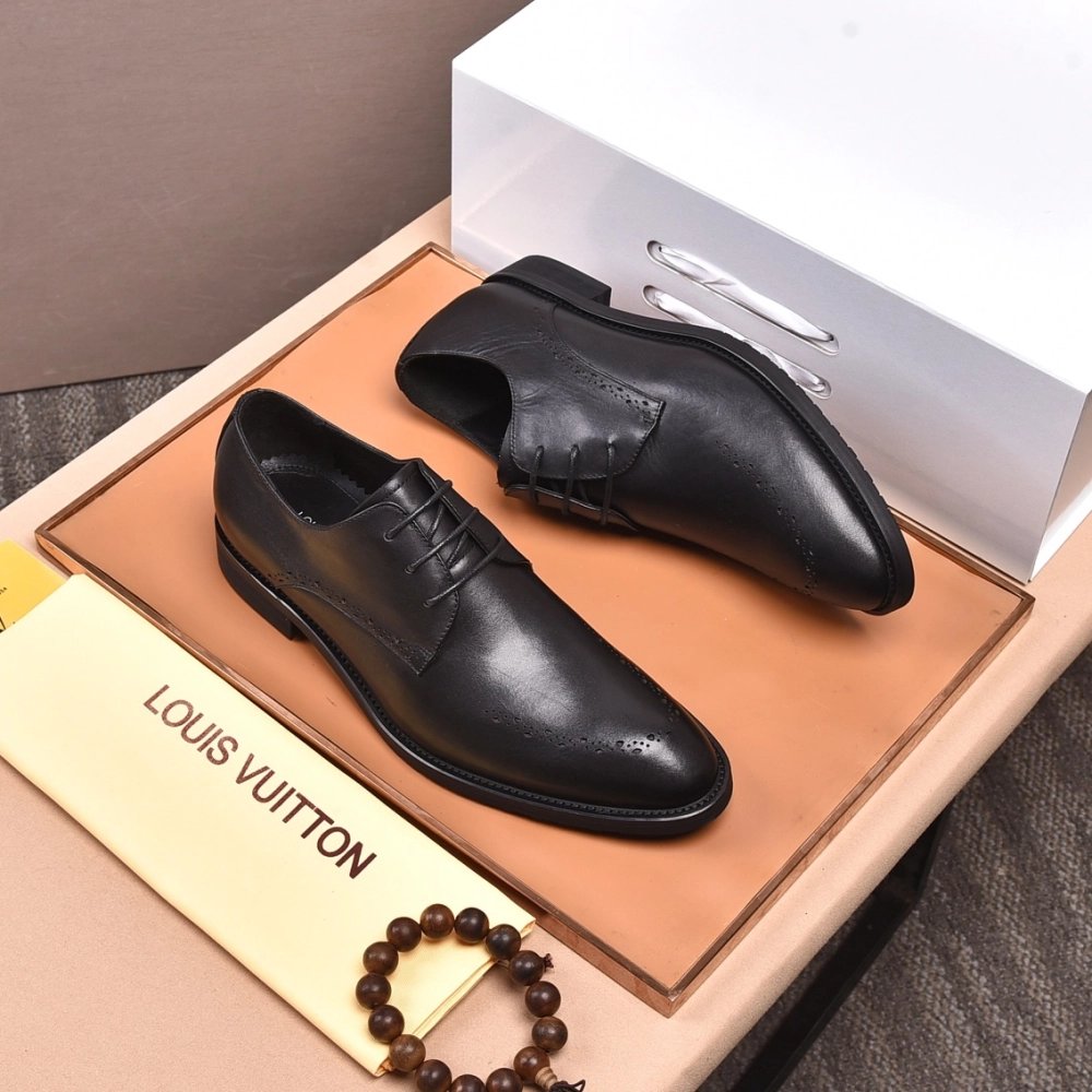 Louis Vuitton leather shoes 076,Louis Vuitton Leather Shoes,LOUIS VUITTON Sneakers,Business Shoes