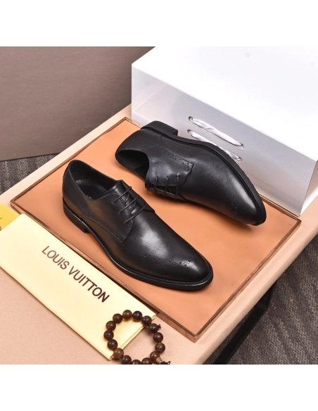 Louis Vuitton leather shoes 076,Louis Vuitton Leather Shoes,LOUIS VUITTON Sneakers,Business Shoes