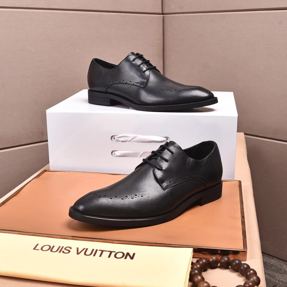 Louis Vuitton leather shoes 076,Louis Vuitton Leather Shoes,LOUIS VUITTON Sneakers,Business Shoes