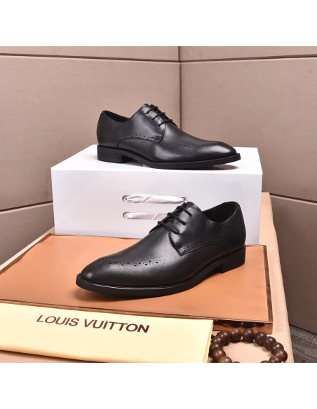 Louis Vuitton leather shoes 076,Louis Vuitton Leather Shoes,LOUIS VUITTON Sneakers,Business Shoes
