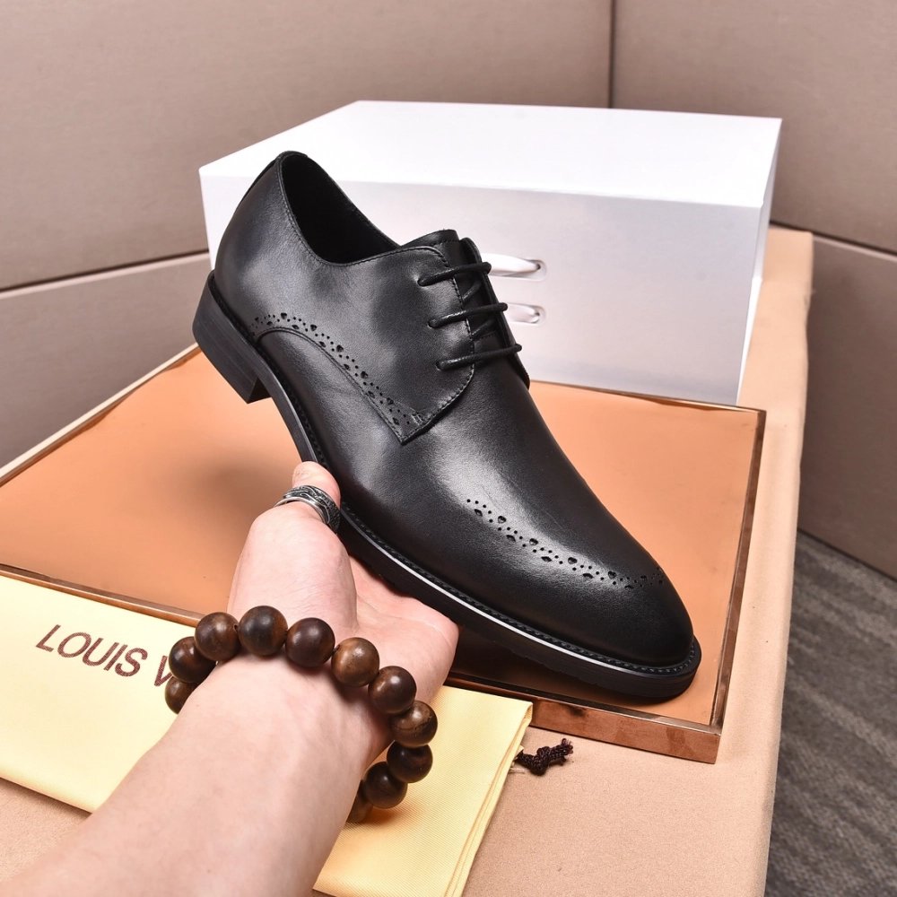 Louis Vuitton leather shoes 076,Louis Vuitton Leather Shoes,LOUIS VUITTON Sneakers,Business Shoes