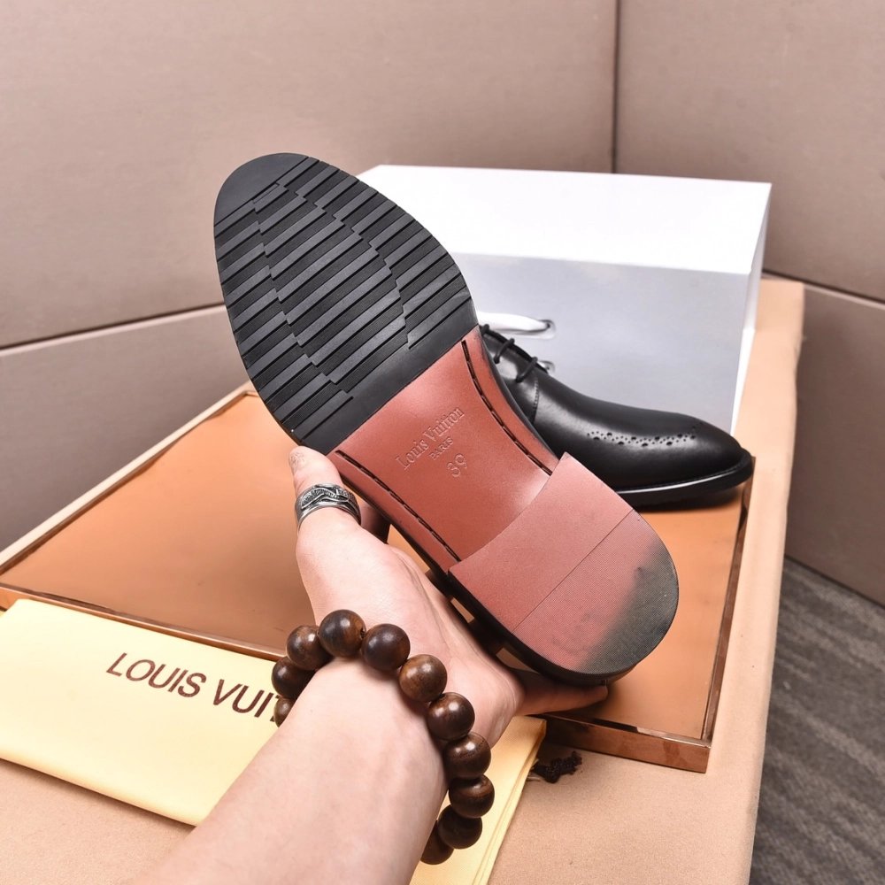 Louis Vuitton leather shoes 076,Louis Vuitton Leather Shoes,LOUIS VUITTON Sneakers,Business Shoes