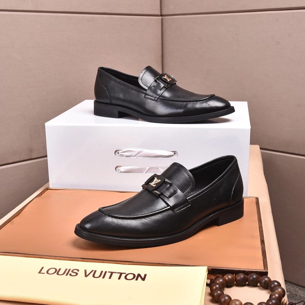 Louis Vuitton leather shoes 077,Louis Vuitton Leather Shoes,LOUIS VUITTON Sneakers,Business Shoes